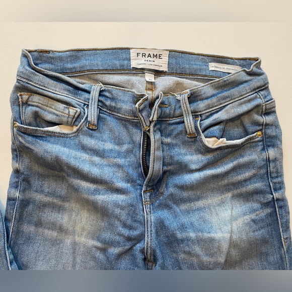 FRAME Denim Jeans Cropped Skinny Size 26 - Picture 3 of 5